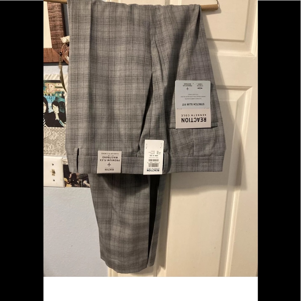 Kenneth Cole Flat Front Reaction Suit Pants 38/32